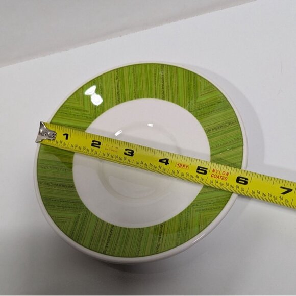 Syracuse China Syralite Green & White Saucer Plate - Picture 3 of 3